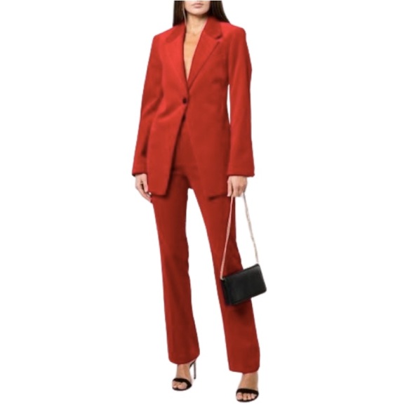 Frame Denim Jackets & Blazers - Frame Denim Red Velvet Pant Suit
